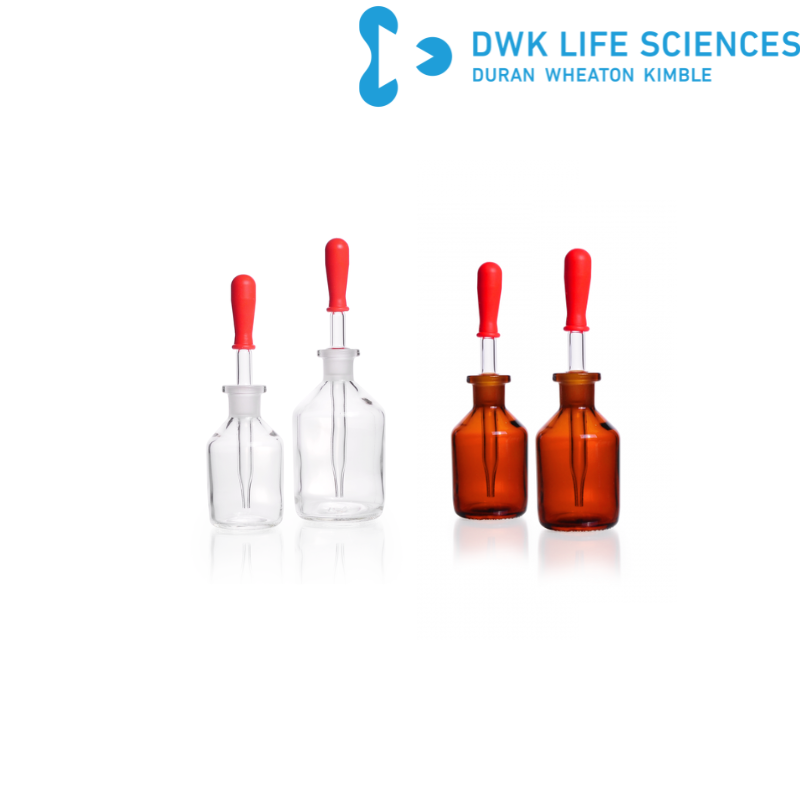 DURAN® Dropping Bottle, Clear Dan Amber