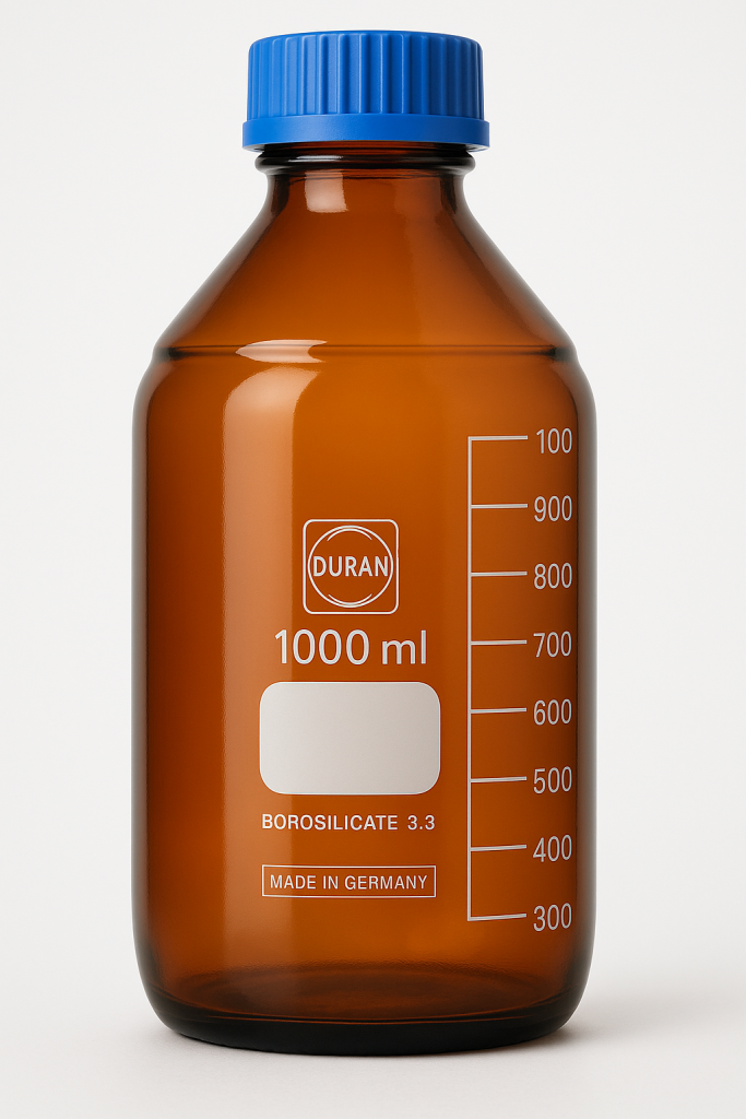 DURAN® Laboratory Bottle, amber, Narrow