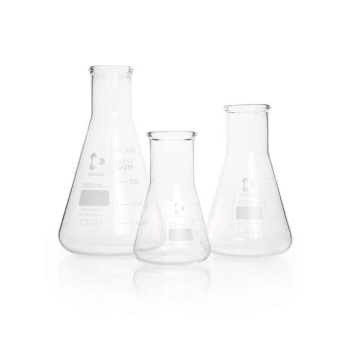 DURAN® SUPER DUTY Erlenmeyer Flask, wide neck